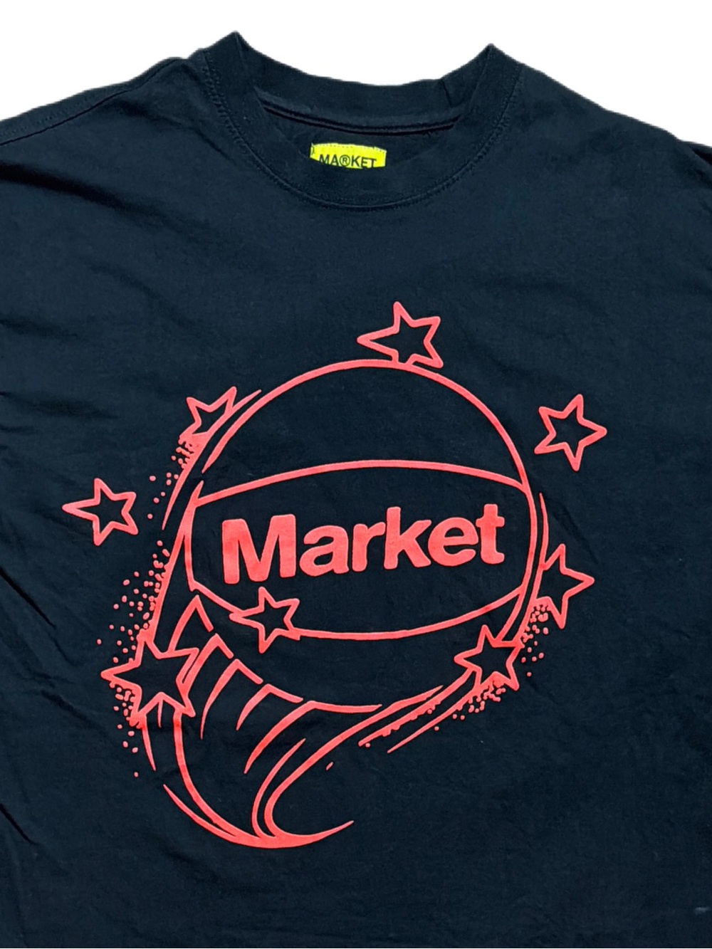 MARKET Men's Black Short-Sleeve Tee Men’s size L with Orange BB Graphic No tags